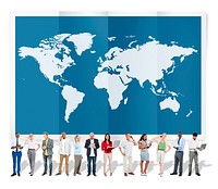 World Global Business Cartography Globalization International Concept