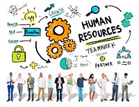 Human Resources Employment Job Teamwork Business Technology Concept