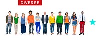 Group of Multiethnic Diverse Colorful People