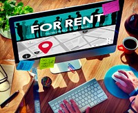 For Rent Rental Available Renting Borrow Property Concept