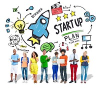 Start Up Business Launch Success People Technology Concept