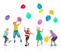Diversity Children Happiness Aspirations Cheerful Concept 