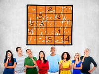 Sudoku Puzzle Solving Problem Solution Leisure Concept