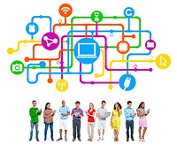 People Social Networking and Internet Concepts