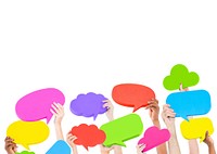 Speech Bubble Social Media Networking Communication Concept