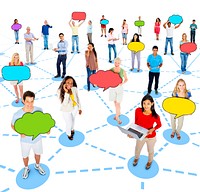 Diverse People and Social Networking Concepts