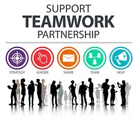 Support Teamwork Partnership Group Collaboration Concept