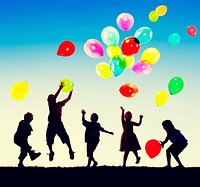 Children Kids Happiness Multiethnic Group Cheerful Playing Concept