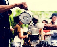 Barista Man Making Drip Coffee Show