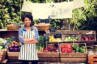 Woman owner fresh gracery organic shop