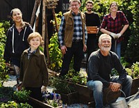 Group of Diversity People Together With Fresh Local Vegetable Farm