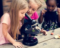 Students are using microscope for education