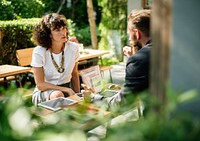 People hangout together at coffee shop