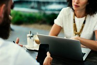 People hangout together at coffee shop