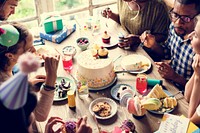 People Eating Cake on Birthday Party Celebration