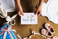 Baby Shower Gift with Thank You Card