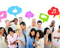 Diversity People Social Media Connection Communication Concept
