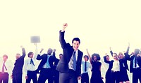 Business People Corporate Celebration Success Concept