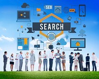 Search SEO Media Internet Connection Concept