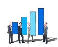 Growth Chart Business People Team Teamwork Coworker Concept