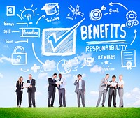 Benefits Gain Profit Earning Income Business Communication Concept