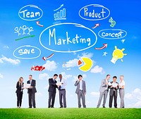 Marketing Strategy Team Business Commercial Advertising Concept
