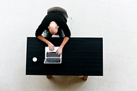 People using computer laptop