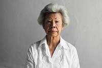 Elderly asian woman portrait