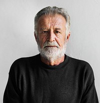 Portrait of elderly caucasian man 