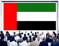 UAE National Flag Seminar Business Concept