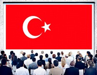 Turkey National Flag Seminar Business Concept