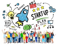 Start Up Business Launch Success Diversity People Concept