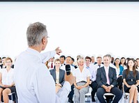 Large corporate business presentation