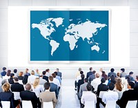 World Global Business Cartography Globalization International Concept