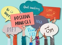 Positivity Mindset Thinking Wellness Concept