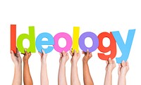 Multiethnic Group of Hands Holding Ideology