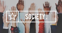 Society Connection Diversity Community Human Hand Concept