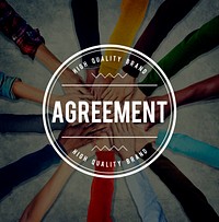 Diverse people having an agreement