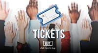 Ticket Coupon Concert Admit Theater Vacation Concept