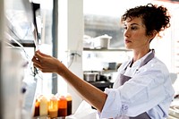 Kitchen staff reading food orders