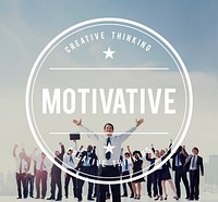 Business People Motivative Celebration Success Concept