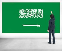Businessman Saudi Arabia National Flag Pride Concept
