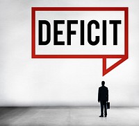 Deficit Risk Loss Deduct Recession Concept