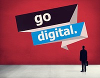 Go Digital Modern Latest Technology Upgrade Concept