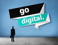 Go Digital Modern Latest Technology Upgrade Concept