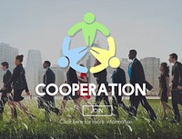 Cooperation Cooperate Collaboration Teamwork Concept