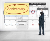 Anniversary Event Appointment Planner Calendar Concept