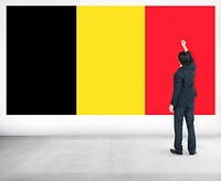Belgium Flag Country Nationality Liberty Concept