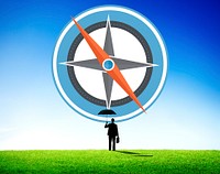 Navigation Compass Direction Exploration Guide Journey Concept