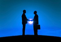 Business People Handshake Partnership Togetherness Concept